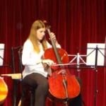 Violoncello on stage