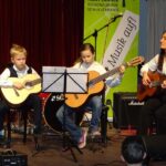 Zither, Gitarre & E-Gitarre on stage