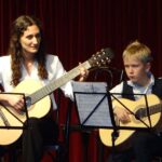 Zither, Gitarre & E-Gitarre on stage