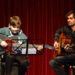 Zither, Gitarre & E-Gitarre on stage