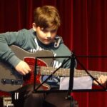 Zither, Gitarre & E-Gitarre on stage