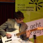 E-Gitarre on stage