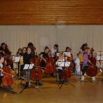 Violoncello on stage