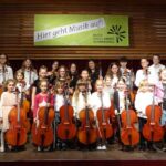 Violoncello on stage