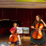 Violoncello on stage