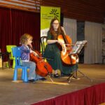 Violoncello on stage