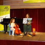 Violoncello on stage