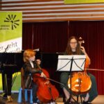 Violoncello on stage