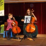 Violoncello on stage