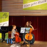 Violoncello on stage