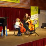 Violoncello on stage