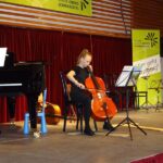 Violoncello on stage