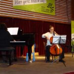 Violoncello on stage