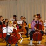 Violoncello on stage