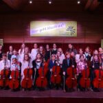 Violoncello on stage