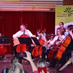 Violoncello on stage