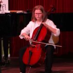 Violoncello on stage