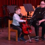 Violoncello on stage