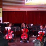 Violoncello on stage
