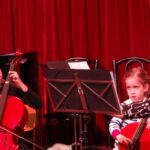 Violoncello on stage