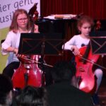 Violoncello on stage