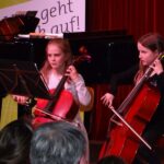 Violoncello on stage