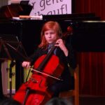 Violoncello on stage