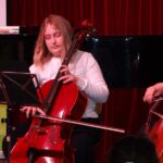 Violoncello on stage