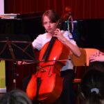 Violoncello on stage