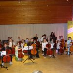 Violoncello on stage