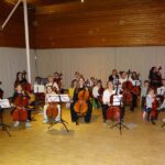 Violoncello on stage